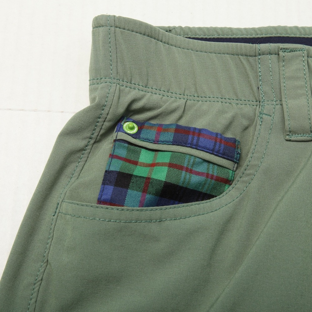 William Murray Pants Mens 34 Olive Green Straight Fit Golf Performance Stretch - Picture 6 of 16